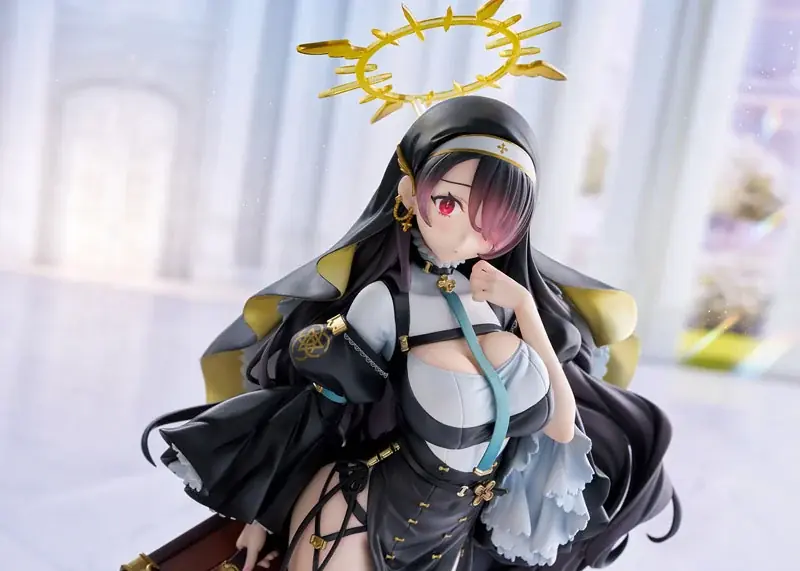 「ブルーアーカイブ -Blue Archive-」より、「ヒナタ」が黒衣の修道服に身を包みフィギュアで登場。あみあみにて予約受付中。 画像 16