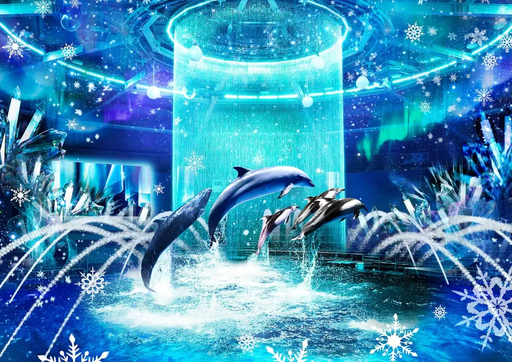 【マクセル アクアパーク品川】暖冬予報の中、都心にスノウドームのような幻想空間が登場！今冬、雪と氷につつまれた神秘的な海の世界への没入体験を。『SNOW AQUARIUM by NAKED』 画像 4