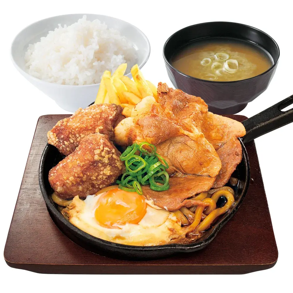 【冬のごちそう】すきやきをからあげ定食で！「特製醤油からあげのすきやき盛り定食」からやまに登場 画像 2