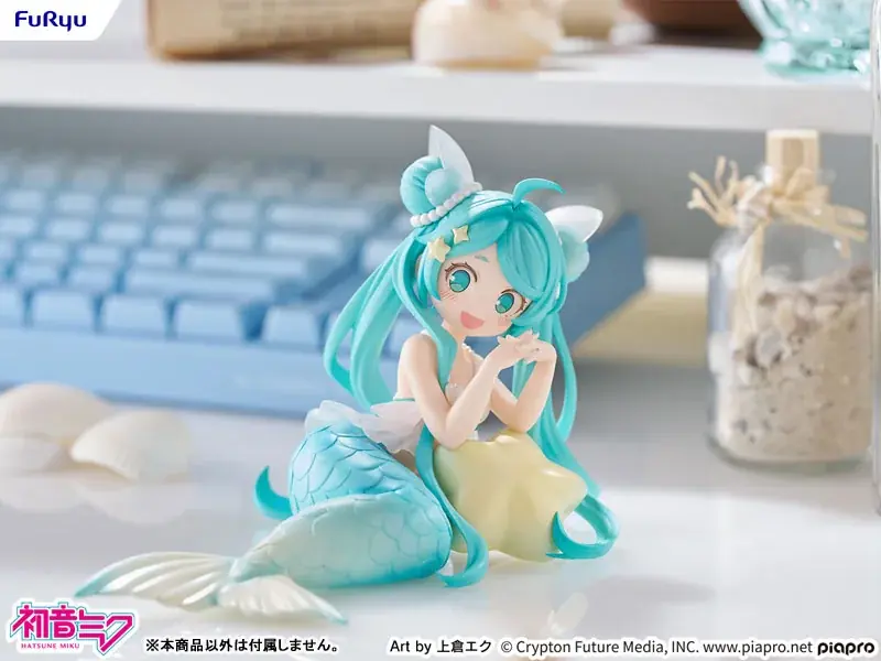 「初音ミク」が、おとぎ話をテーマにした人魚姫姿のフィギュアで登場。イラストレーター・上倉エク氏描き下ろし。 画像 5