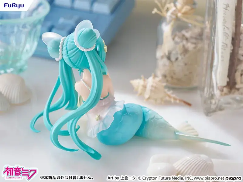 「初音ミク」が、おとぎ話をテーマにした人魚姫姿のフィギュアで登場。イラストレーター・上倉エク氏描き下ろし。 画像 8