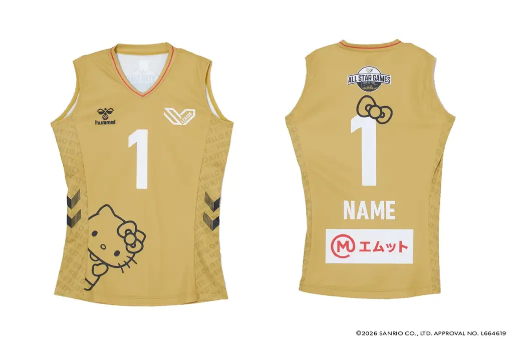 ヒュンメルが「エムット presents SV.LEAGUE ALL STAR GAMES 2025-26 KOBE」のオーセンティックユニフォーム予約販売を開始！ 画像 3