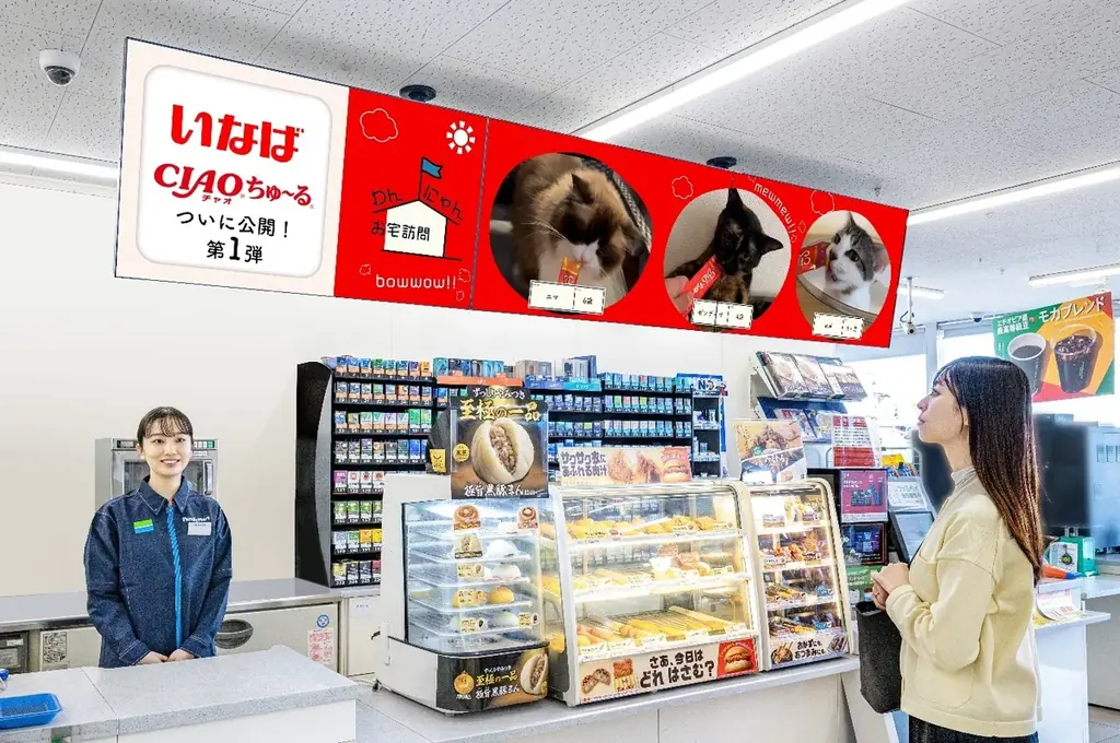 いなばペットフード　FamilyMartVisionのタイアップ企画の動画公開を12月16日より開始！ 画像 2