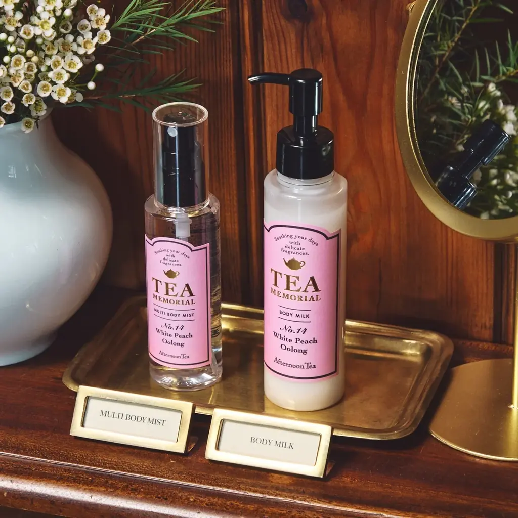 紅茶の香りが人気のフレグランスシリーズ「TEA MEMORIAL」がリニューアル白桃ウーロンの香りや携帯できるアイテムなどモダンなデザインになって新登場 画像 9