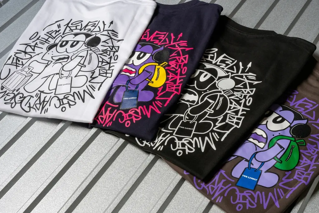 「THE LIVELY 大阪本町」にて、大阪を代表するグラフィティアーティスト「CASPER」描き下ろしデザインのコラボアパレルが1月10日より登場！入場無料のアート展示も期間限定開催。 画像 2