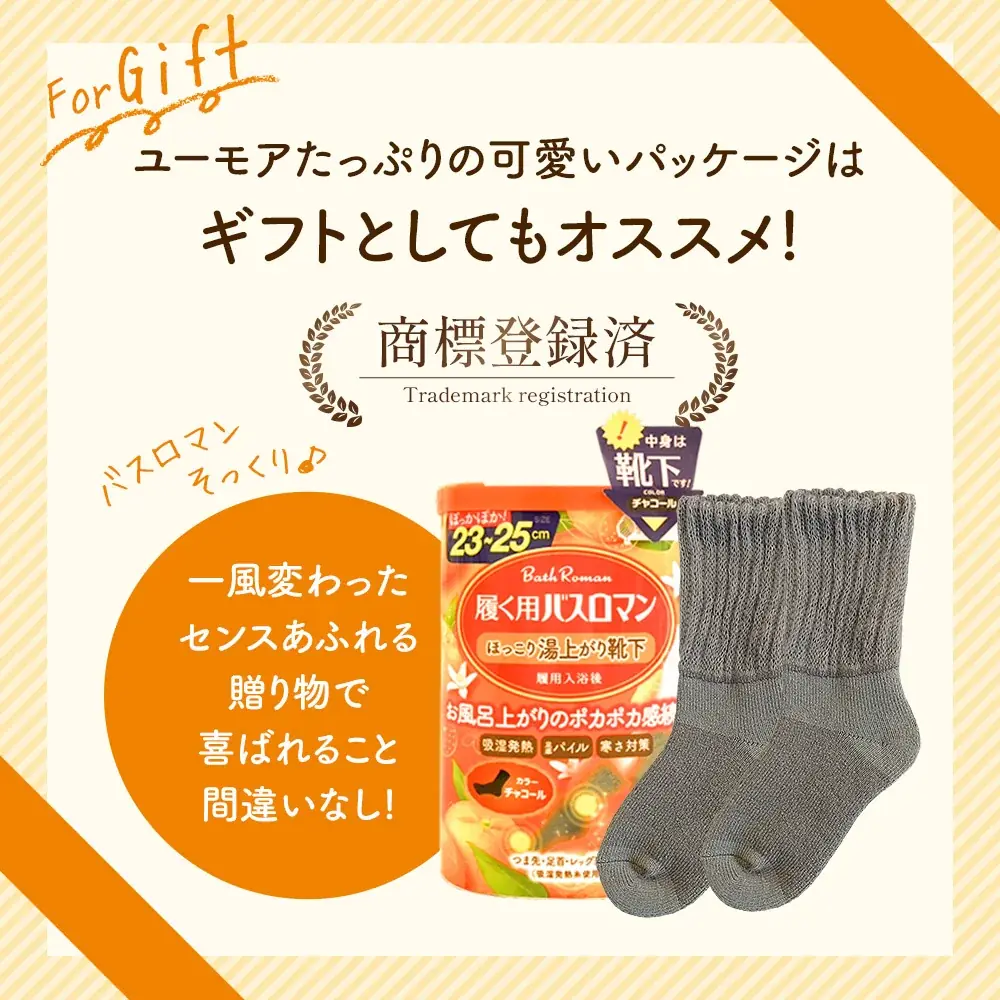 箱の中身は入浴剤？…じゃなくて靴下！『開けた瞬間ウケる』履く用バスロマンがサプライズ系ギフトとしてSNSで話題沸騰 画像 16