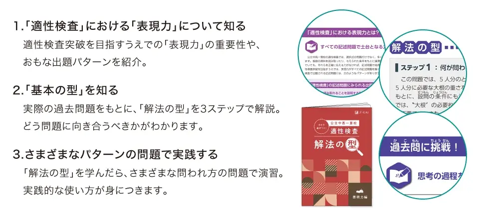 【Ｚ会の通信教育】公立中高一貫校合格を目指す新小学5・6年生に、期間限定で『適性検査 解法の型』冊子をプレゼント！ 画像 4
