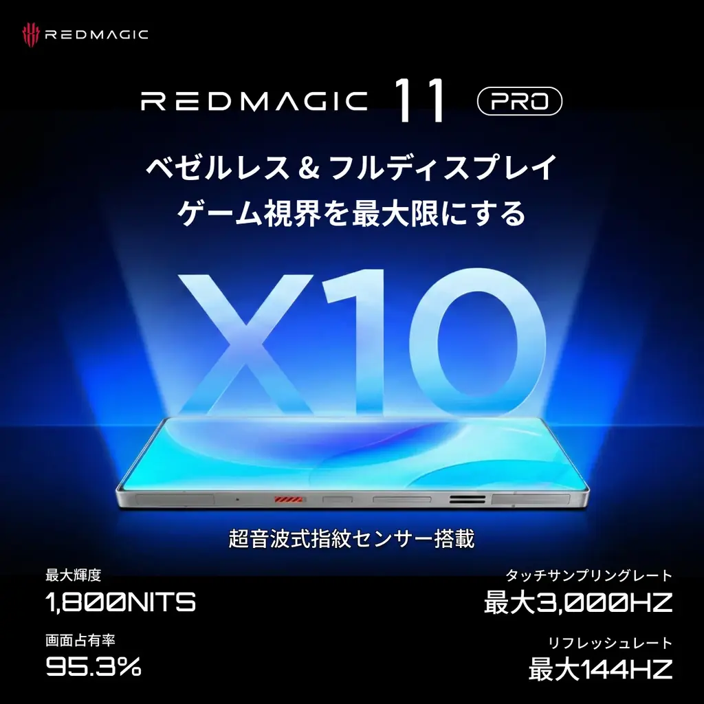 業界初※水冷技術を搭載したゲーミングスマホ！「REDMAGIC 11 Pro」を12月24日より先行予約販売開始——究極の性能とサイバー美学を体現する一台 画像 9