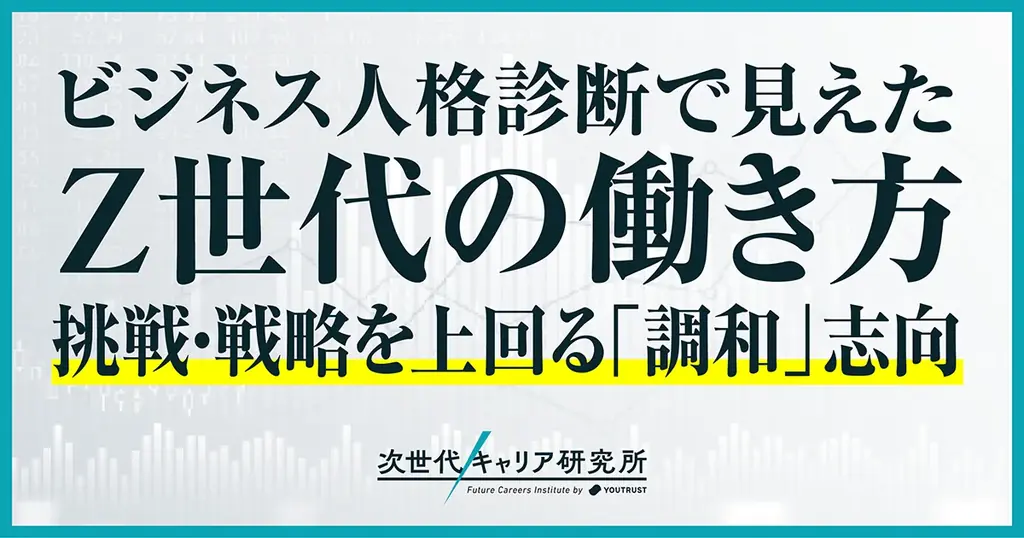 【次世代キャリア研究所 第3弾調査】「ビジネス人格」4分類16タイプを発表！Z世代は調和型、ミドル世代は挑戦・戦略型が多い傾向に。 画像 1