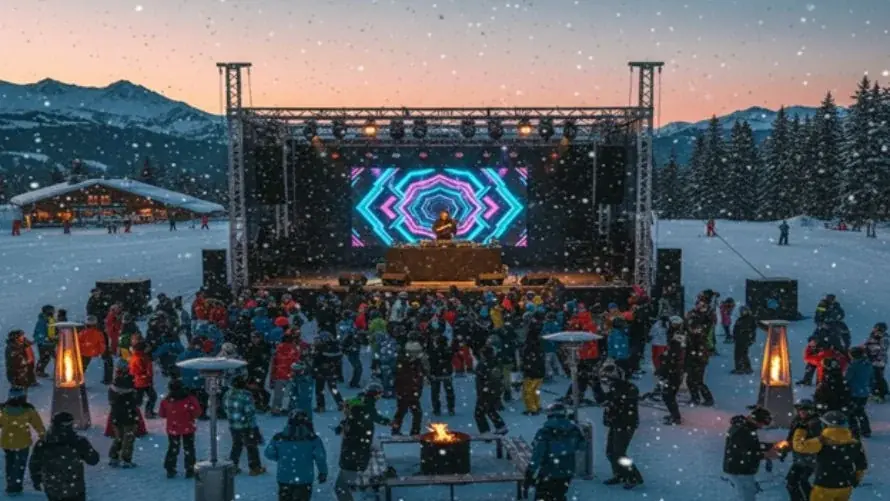 雪山をクラブに変える“DJ×ラーメン”屋台出現！苗場スキー場（新潟）に日本初の農心カップ麺POPUP「ノグリ食堂」が12月20日（土）から期間限定オープン。 画像 2