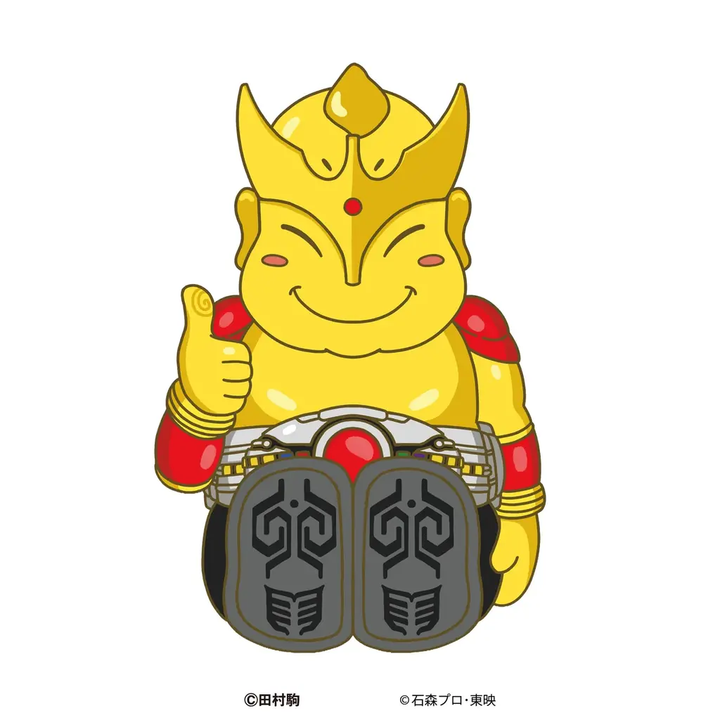 幸福の神様ビリケンさん、「『仮面ライダークウガ』25周年記念　超クウガ展」大阪会場でコラボレーション！ 画像 2