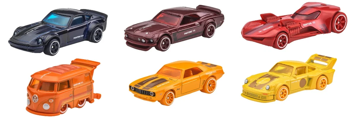パントーンカラーのホットウィール6種が予約開始