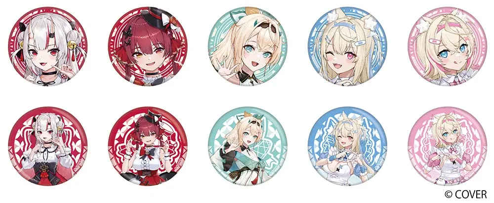 「ホロライブプロダクション」所属VTuberの百鬼あやめさん、宝鐘マリンさんたち5名の描き起こしイラストを使用した新作グッズが、2026年1月8日発売！　アニメイトでは、特典がもらえるフェアを開催！ 画像 3