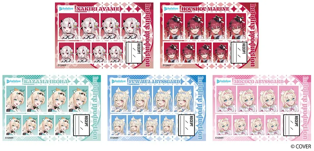 「ホロライブプロダクション」所属VTuberの百鬼あやめさん、宝鐘マリンさんたち5名の描き起こしイラストを使用した新作グッズが、2026年1月8日発売！　アニメイトでは、特典がもらえるフェアを開催！ 画像 5