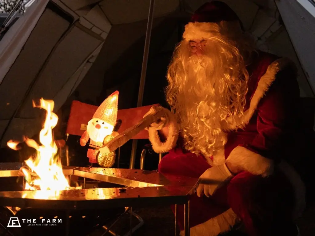 【クリスマス冬キャンプ】モノより“記憶に残る体験”を。農園リゾートTHE FARMの焚き火と温泉でぬくもる夜（千葉） 画像 4