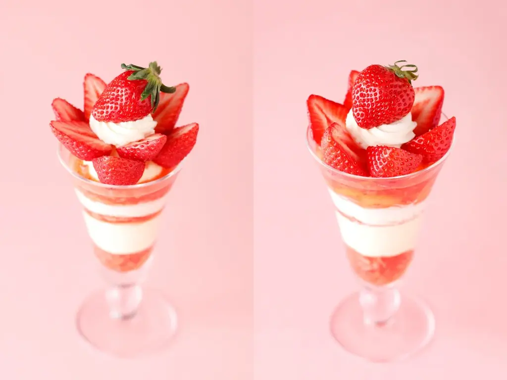 苺の新春パフェ登場