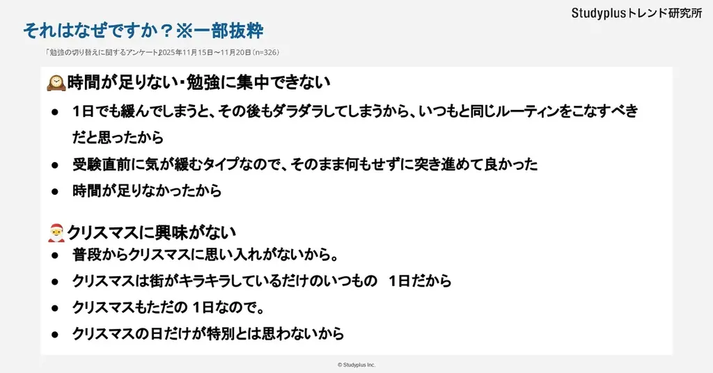 【大学生522人に調査　受験生時代のクリスマス】「何か特別なことをした」は4割 画像 7