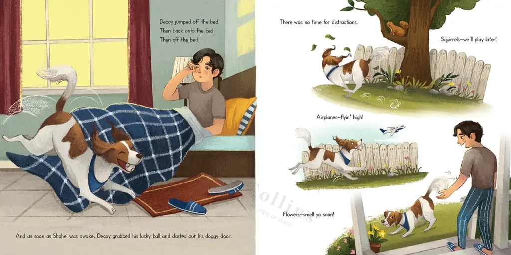 【大谷翔平選手が絵本作家デビュー！】愛犬・デコピンの活躍を描いた絵本がポプラ社より発売決定 画像 3