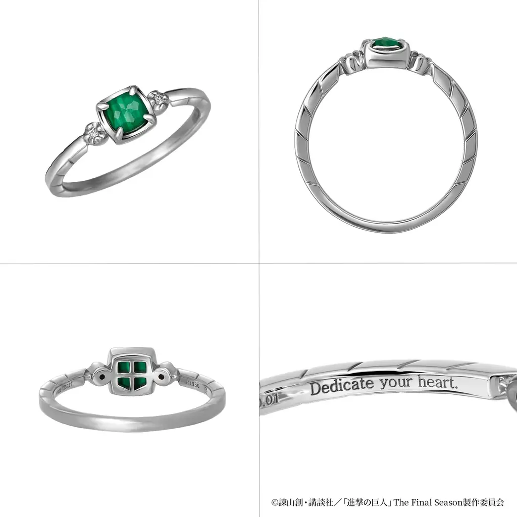 ★12/25リヴァイ兵士長バースデー記念リング★TVアニメ『進撃の巨人』よりリヴァイ兵士長をイメージした本格的なプラチナリングがご好評につき再登場！ 画像 3