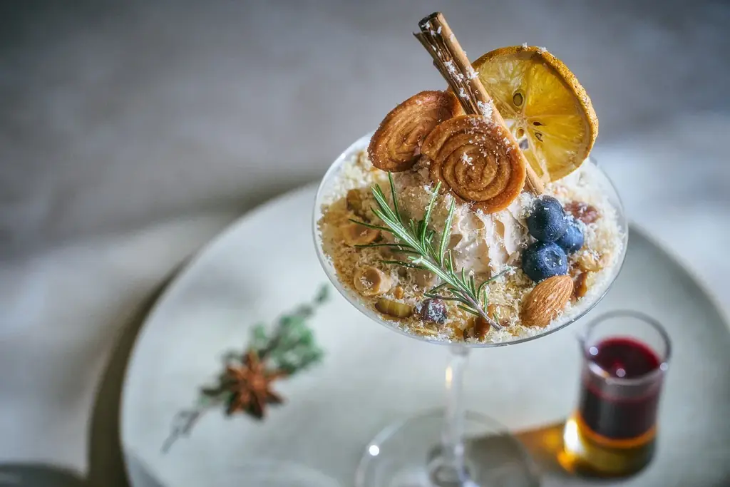 雪が降り積もる冬の大自然を表現 100％植物由来のプラントベース食材で作るモンブランパフェを販売 ザ・プリンスギャラリー 東京紀尾井町 画像 2