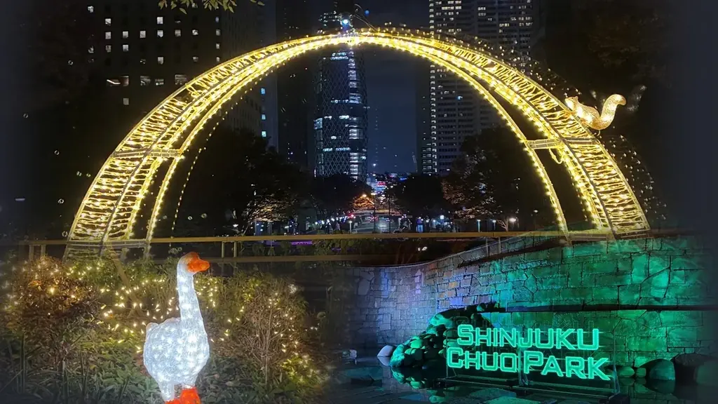 新宿中央公園イルミ