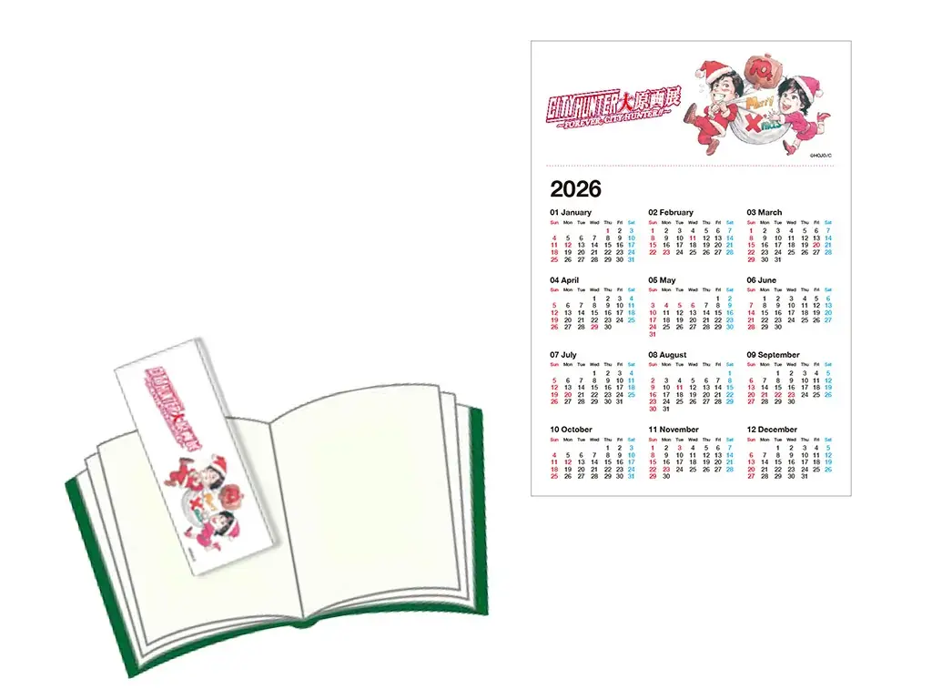 上野の森美術館にて開催中「シティーハンター大原画展」の『喫茶キャッツアイ』コーナーがクリスマスデコレーション！サンタ帽の海坊主、美樹がお出迎え！2日間限定のクリスマスの入場者プレゼントも!! 画像 3