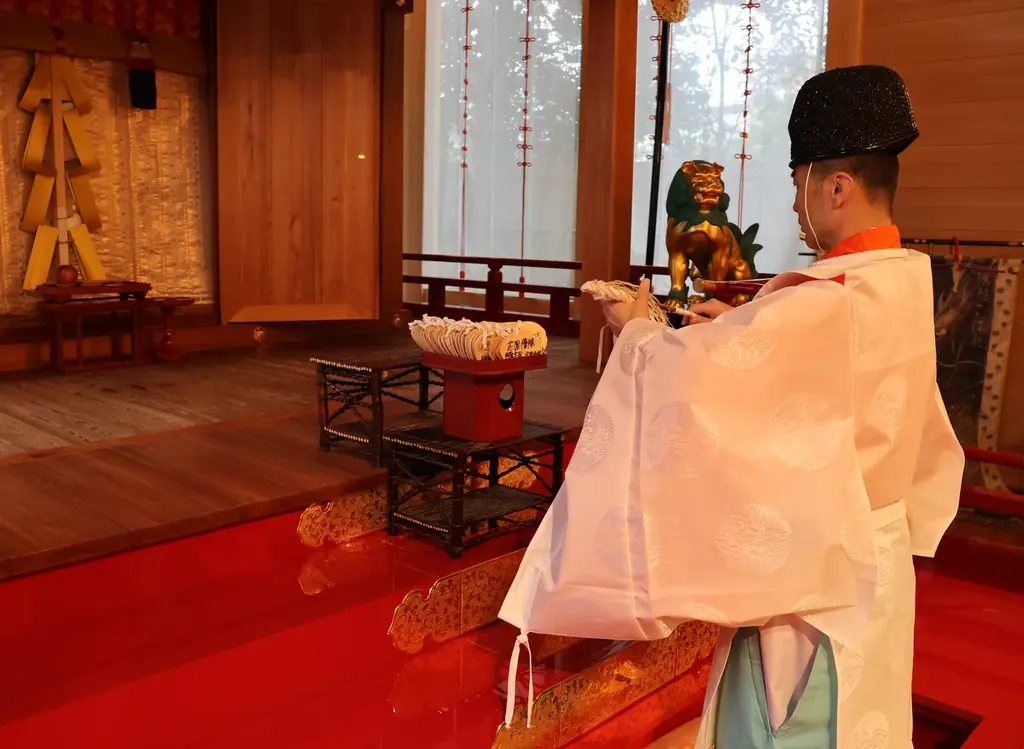 世界遺産・下鴨神社にて 全国高校ラグビー大会出場校代表の絵馬奉納 画像 1