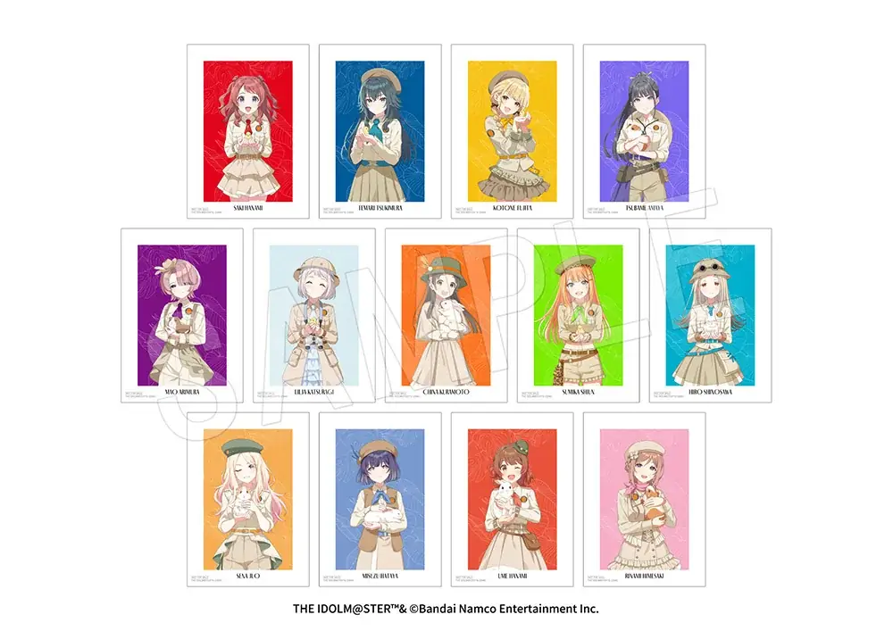 「学園アイドルマスター×東武動物公園」コラボイベントが開催決定！サファリルックを身にまとい、動物たちと触れ合う姿を描き下ろした新規イラストを使用したコラボグッズが登場！ 画像 5