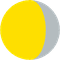 月齢20.8の月の画像