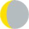 月齢25.8の月の画像