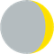 月齢3.8の月の画像