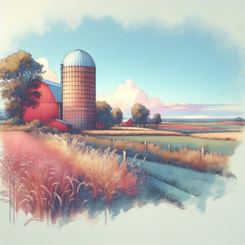 赤いサイロの日