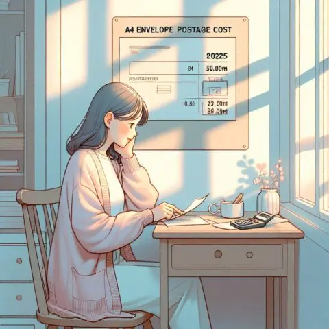 A4封筒（角形2号）の切手代いくら？規格別目安2025